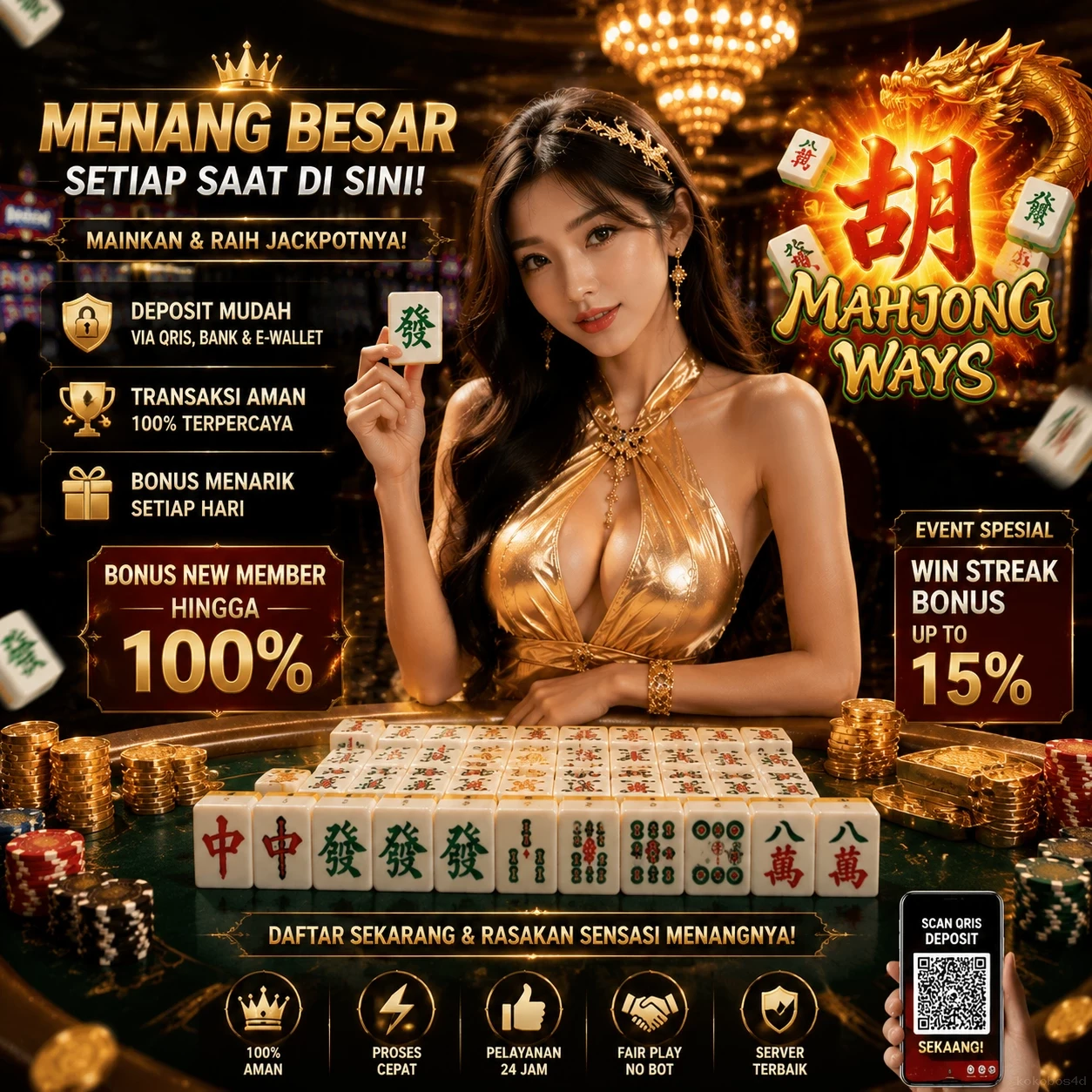 Galeri pratinjau visual kokobos4d build APK resmi terbaru